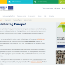 Le site du programme Interreg Europe