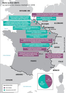 Carte des "bons-à-tirer" au service du réseau réalisés en 2018