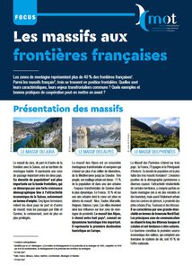 Plaquette "Focus" - Les massifs aux frontières françaises