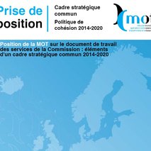 MOT position paper on the preparation of the 2014-2020 common strategic framework