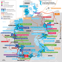 Les territoires transfrontaliers aux frontières de l'Allemagne