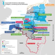 Les territoires transfrontaliers aux frontières de la Belgique, du Luxembourg et des Pays-Bas