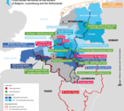 Les territoires transfrontaliers aux frontières de la Belgique, du Luxembourg et des Pays-Bas