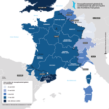 Crise sanitaire - Assouplissement général du confinement de part et d’autre des frontières françaises entre avril et mai 2020