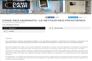 "The migrant crisis: the return of borders" "The migrant crisis: the return of borders"