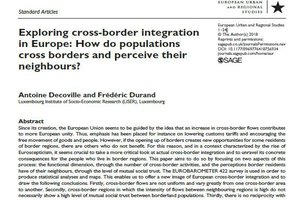 Exploring cross-border integration in Europe: How do populations cross borders and perceive their neighbours?"