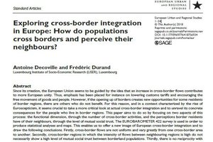 Exploring cross-border integration in Europe: How do populations cross borders and perceive their neighbours?" Exploring cross-border integration in Europe: How do populations cross borders and perceive their neighbours?"