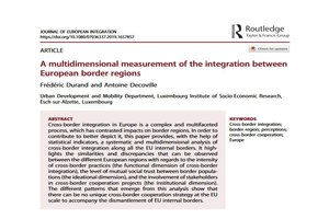 "A multidimensional measurement of the integration between European border regions"