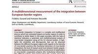 "A multidimensional measurement of the integration between European border regions"