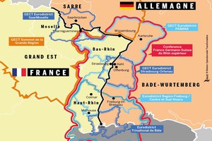 La Transfrontalière à Wissembourg. Fraternité franco-allemande