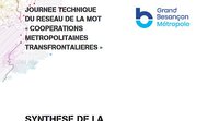 Les actes de la Journée de Besançon sur les Coopérations métropolitaines