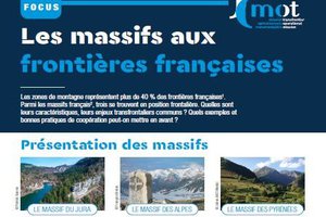 "FOCUS", a new thematic brochure by the MOT :  "Les massifs aux frontières françaises"*