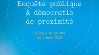 "Enquête publique et démocratie de proximité"