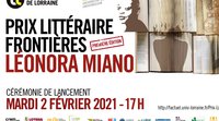 Lancement du prix littéraire "Frontières"