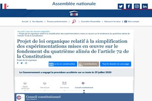 Adoption du projet de loi "Expérimentations"