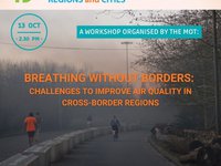 EURegionsWeek - Atelier de la MOT : "Breathing without borders: challenges to improve air quality in cross-border regions"