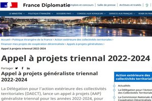 Plusieurs appels à projets en soutien à la coopération décentralisée Plusieurs appels à projets en soutien à la coopération décentralisée