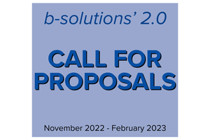B-solutions: new call for proposals B-solutions: new call for proposals