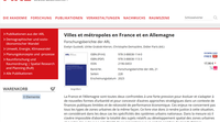 Rapport de l'ARL sur les Villes et métropoles en France et en Allemagne