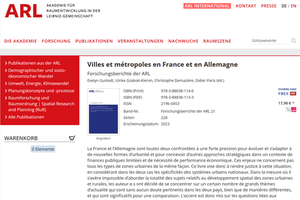 Rapport de l'ARL sur les Villes et métropoles en France et en Allemagne Rapport de l'ARL sur les Villes et métropoles en France et en Allemagne