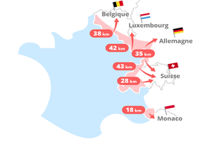 Une étude de l'INSEE analyse en détail les déplacements des travailleurs frontaliers aux frontières françaises Une étude de l'INSEE analyse en détail les déplacements des travailleurs frontaliers aux frontières françaises