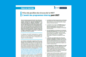 La MOT se positionne sur l'avenir de la politique de cohésion post-2027 La MOT se positionne sur l'avenir de la politique de cohésion post-2027