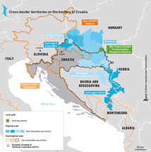 Les territoires transfrontaliers aux frontières de la Croatie