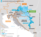 Les territoires transfrontaliers aux frontières de la Croatie