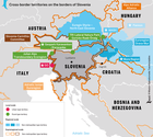 Les territoires transfrontaliers aux frontières de la Slovénie