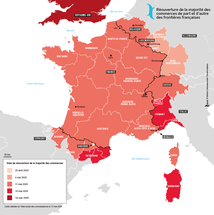 Crise sanitaire - Réouverture de la majorité des commerces de part et d’autre des frontières françaises entre avril et juin 2020