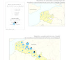 Répartition des travailleurs transfrontaliers de la France vers la Grande Bretagne et la Belgique