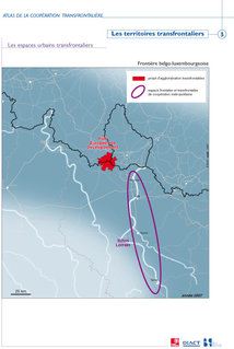 Espaces urbains transfrontaliers à la frontière franco-luxembourgeoise