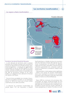 Espaces urbains transfrontaliers à la frontière franco-allemande