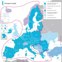 Une Europe multiple : l'espace UE, Eurozone, Schengen et Conseil de l’Europe