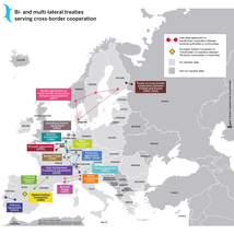 Traités bilatéraux ou multilatéraux de coopération transfrontalière en Europe