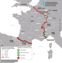 Crise sanitaire - Ouverture progressive des frontières nationales de part et d’autre des frontières françaises entre mai et juillet 2020