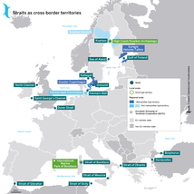 Les détroits entre territoires frontaliers en Europe