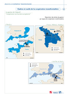 Coopération transfrontalière : espaces Manche, France-Wallonie-Vlaanderen, 2 Mers