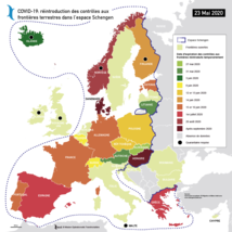 Crise sanitaire - Réintroduction des contrôles aux frontières terrestres dans l'espace Schengen