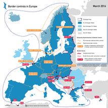 Les contrôles aux frontières en Europe
