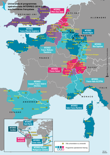 Universités et programmes opérationnels Interreg 2014-2020 aux frontières françaises