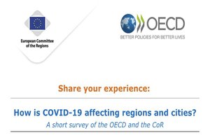 Le Comité européen des Régions et l’Organisation de Coopération et Développement Economiques (OCDE) conduisent une enquête sur l’impact de la crise sanitaire sur les régions et les villes
