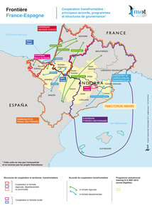 Principaux accords, structures et programmes de coopération : frontière France-Espagne (Andorre)