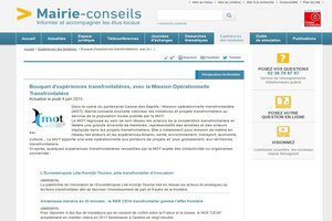 Un partenariat MOT/Mairie-conseils pour valoriser les initiatives transfrontalières locales! Un partenariat MOT/Mairie-conseils pour valoriser les initiatives transfrontalières locales!