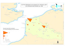 Transmanche : actifs résidant en France et travaillant en Grande-Bretagne en 1999